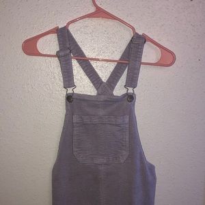 cute little overall dress/ light purple tint